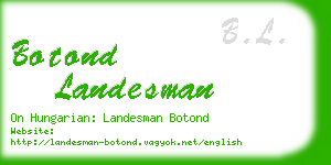 botond landesman business card